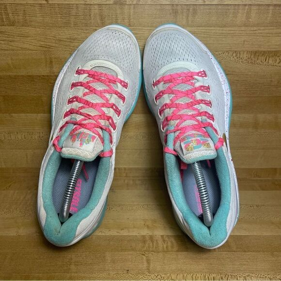 Nike LunarGlide+ 4 marathon 26.2 Stealth White Pink Gray Running Shoes Size 10 - Picture 7 of 7